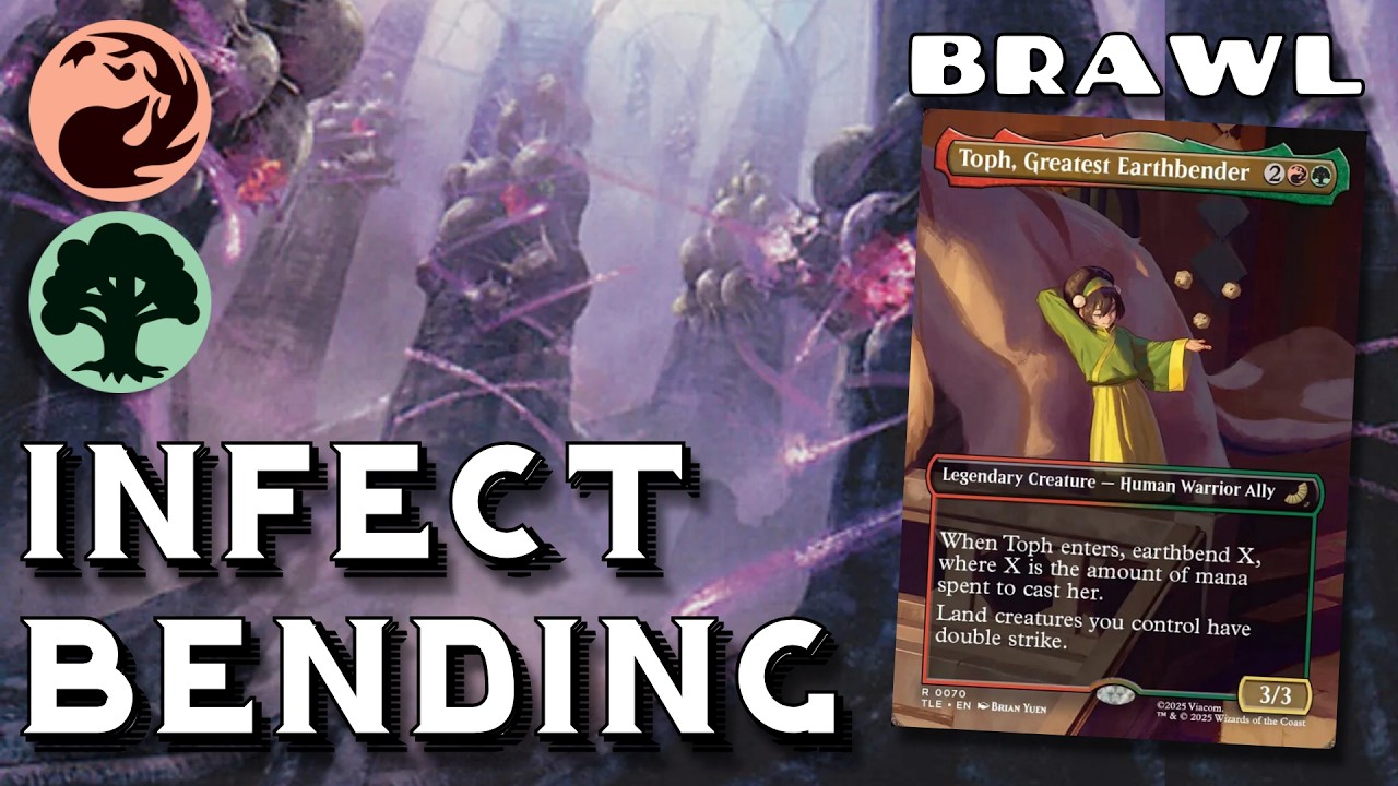 2-card Infect Wins - Toph, Greatest Earthbender - Brawl MTG Arena Gameplay