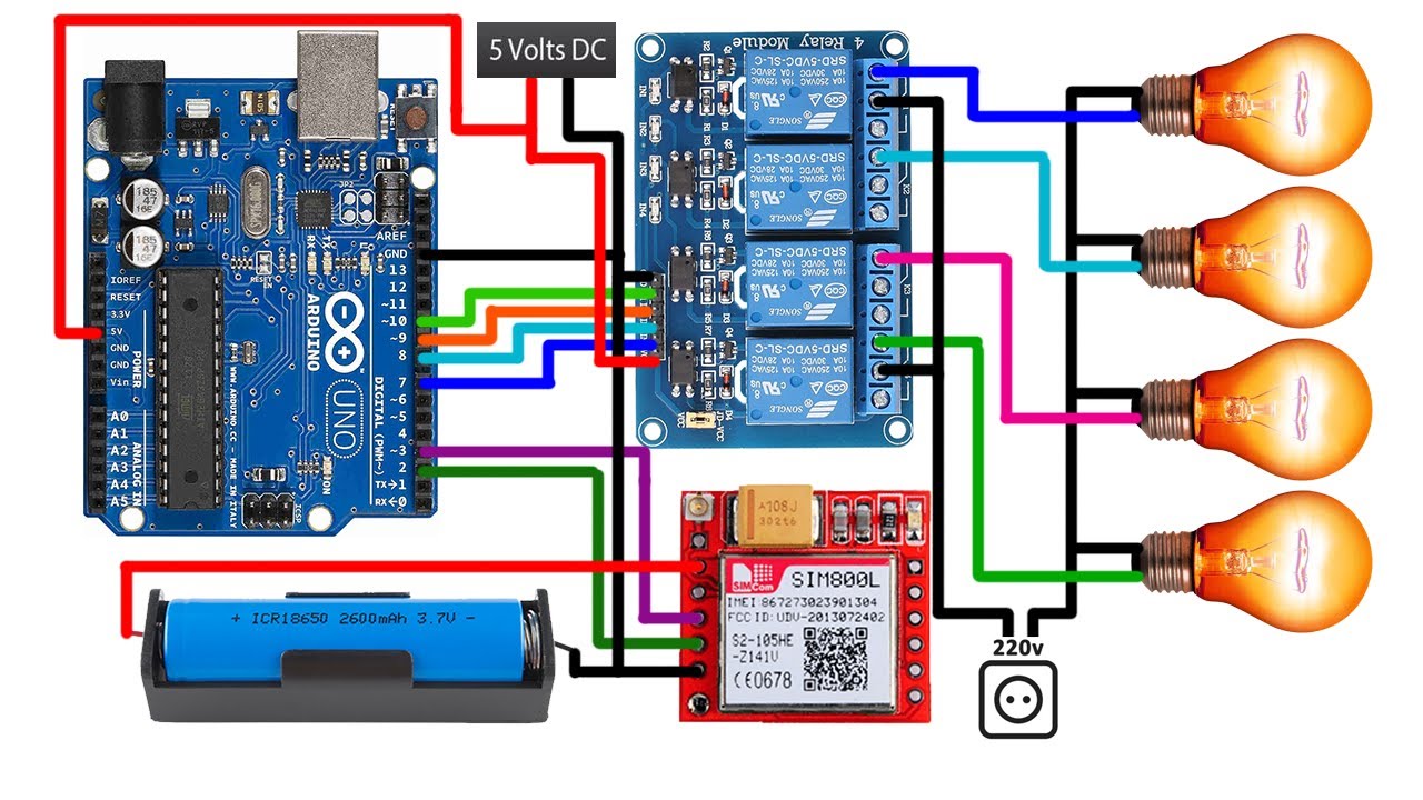 Arduino SIM800L Relay Control with SMS | SIM800L Register Phone Number by SMS