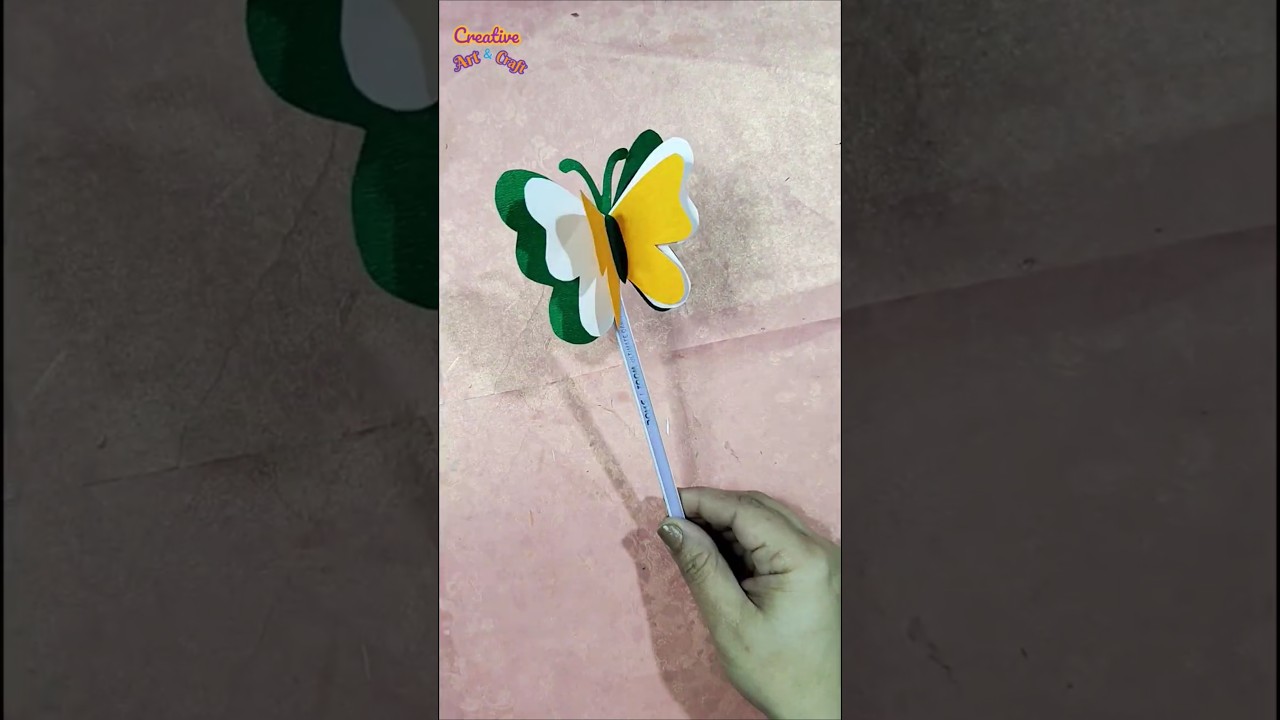 Republic Day take away for kids | tri-colour butterfly craft ideas 