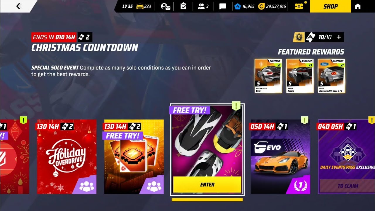 ASPHALT LEGENDS UNITE! CHRISTMAS COUNTDOWN PART 4 ! #gameplay #gaming #racegame #asphaltlegendsunite