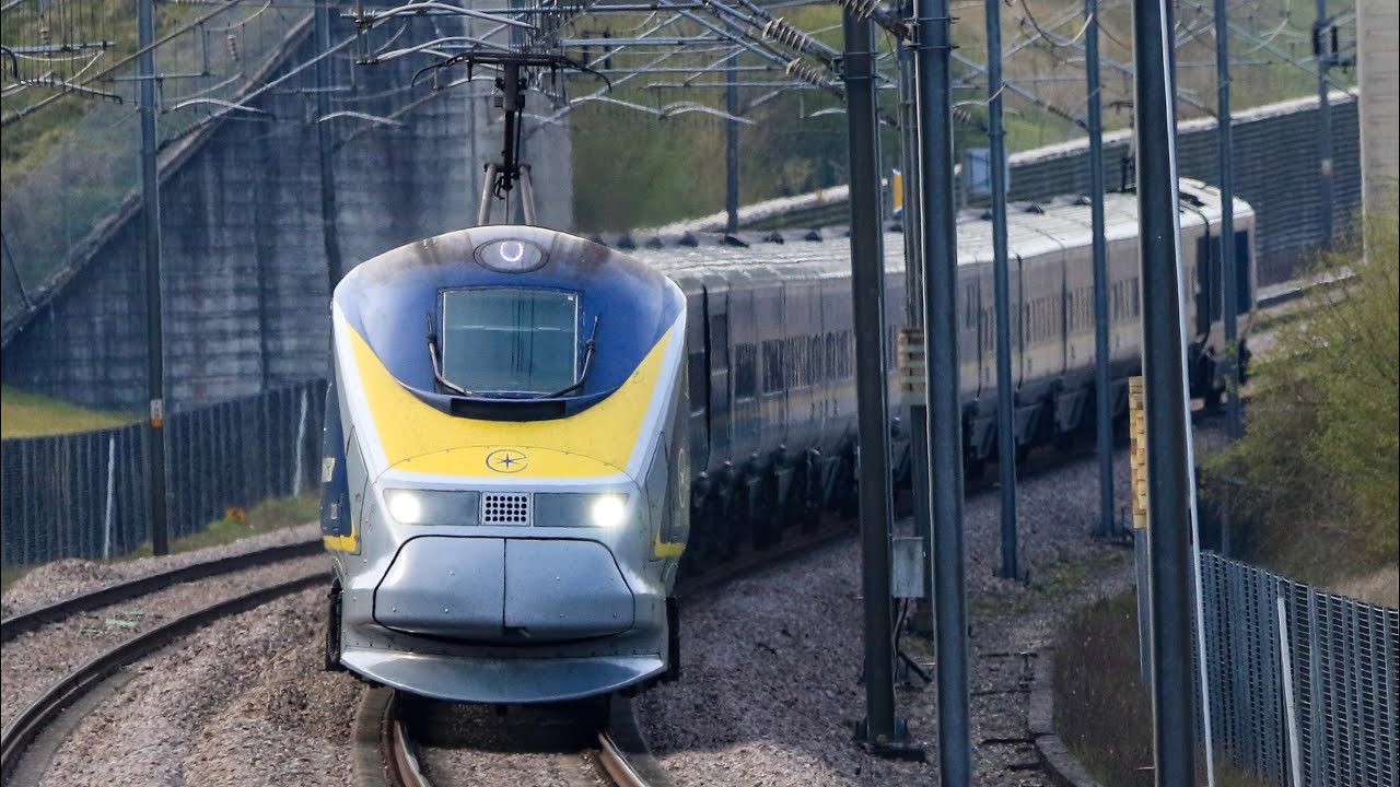 (HS1) Eurostars At Full Speed At Boxley Tunnel Kent!