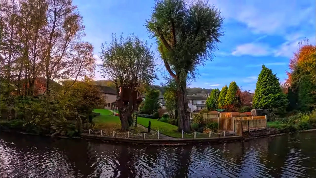 “Hebden Bridge Morning Walk — Serene Canal, Nature & Village Charm”Rural,Village life in England,Uk