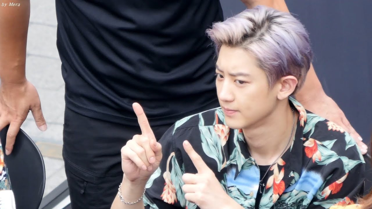 170813 엑소 (EXO) - 이름을부르면 리액션을한다. [찬열] Chanyeol 직캠 Fancam (신촌팬사인회) by Mera