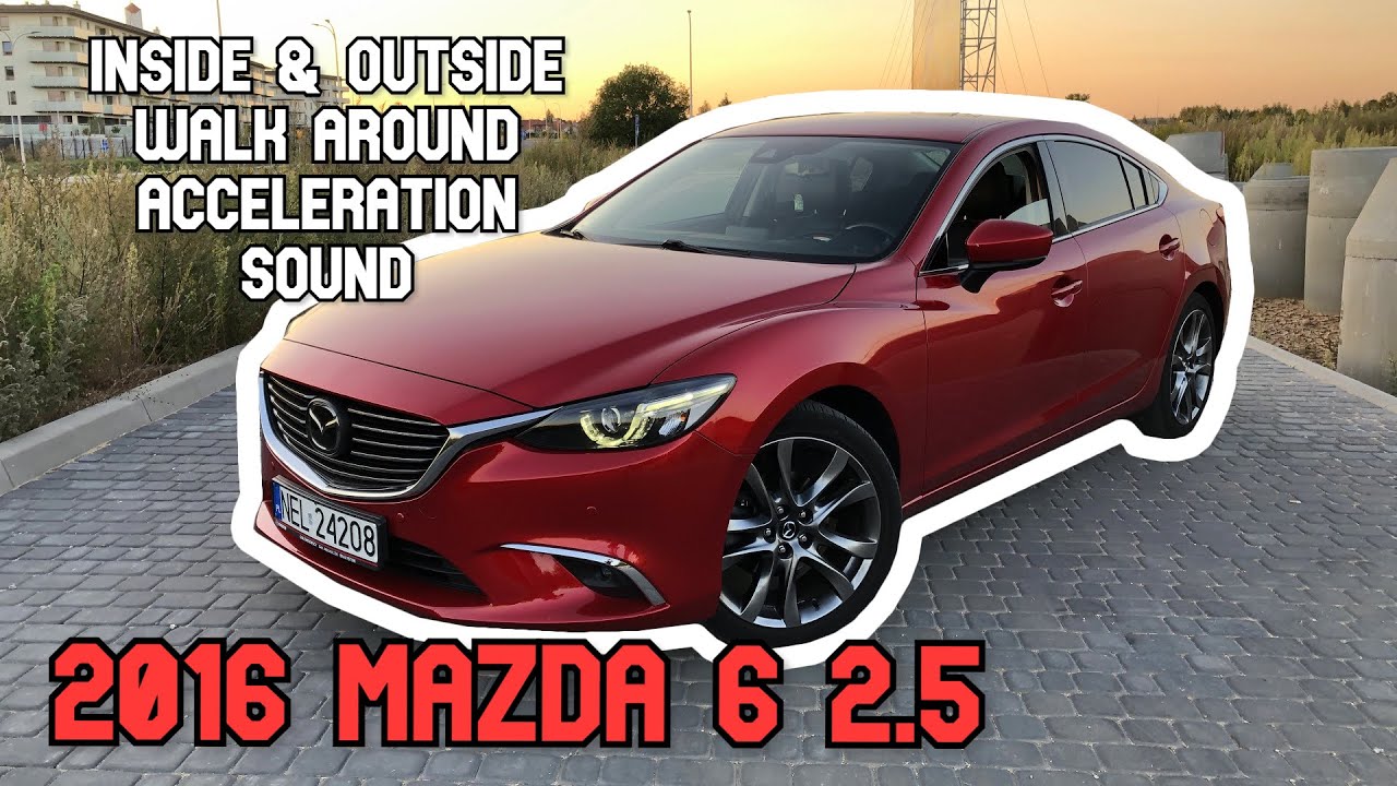 Beautiful Mazda 6 III 2.5 AT 2016 full overview walk around sound acceleration inside outside 192HP