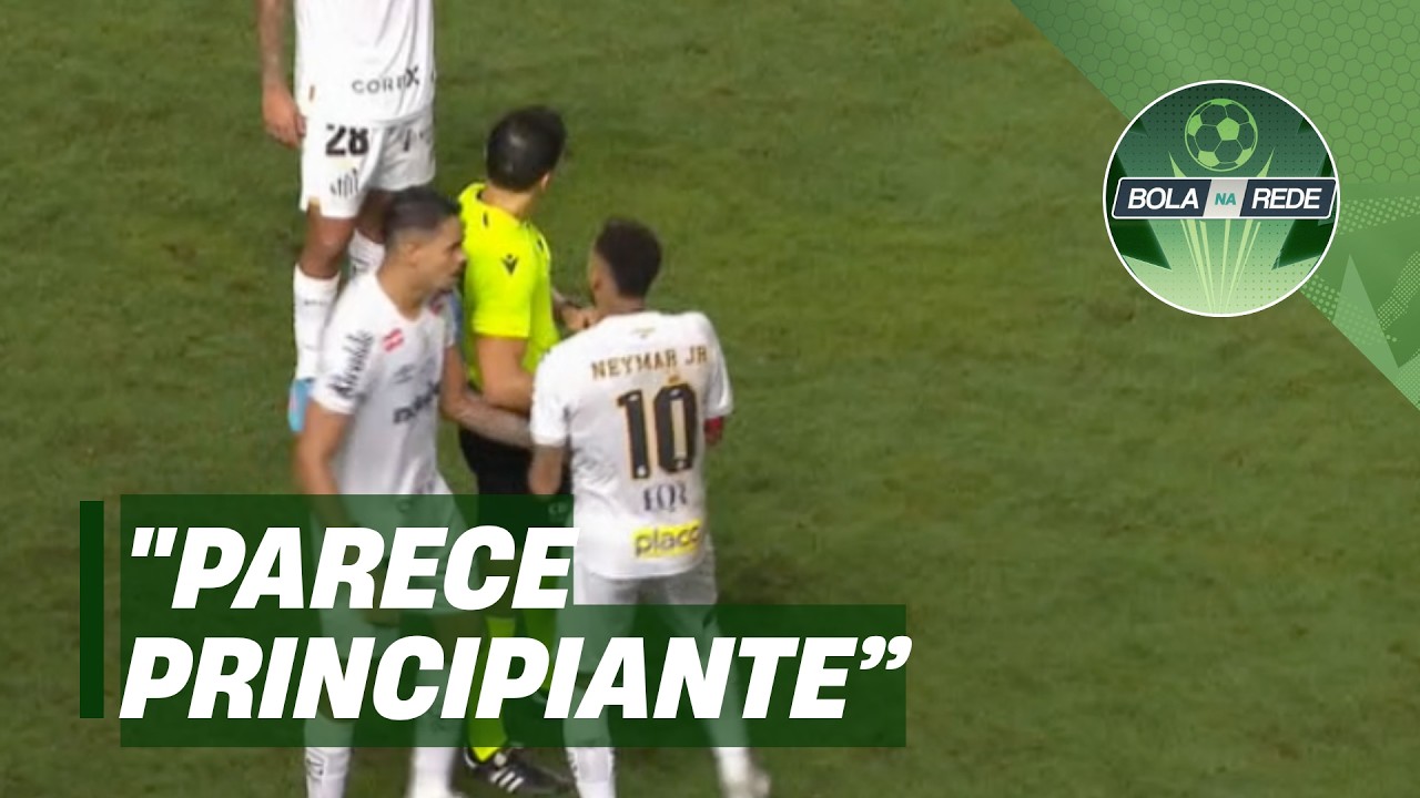 Neymar leva cart&atilde;o contra Remo: 