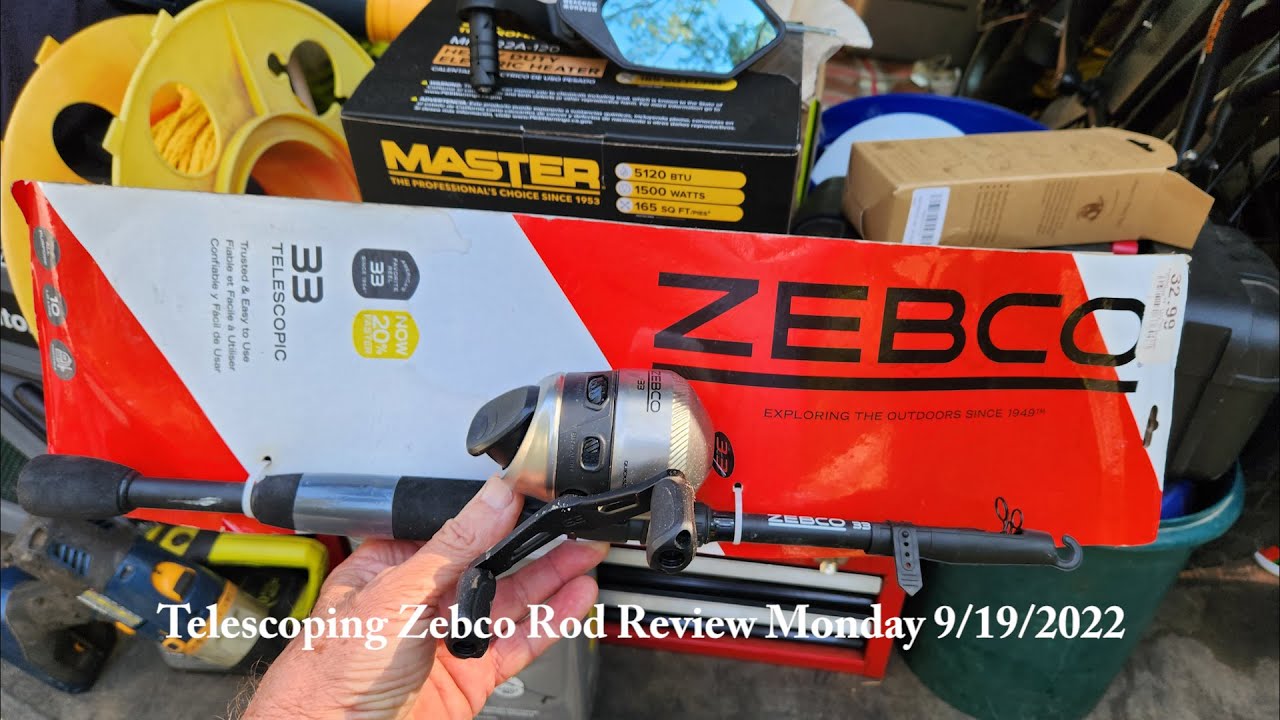 Zebco 33 Reel With Telescoping Rod Review Monday September 19th 2022  #Zebco #fishing #fish