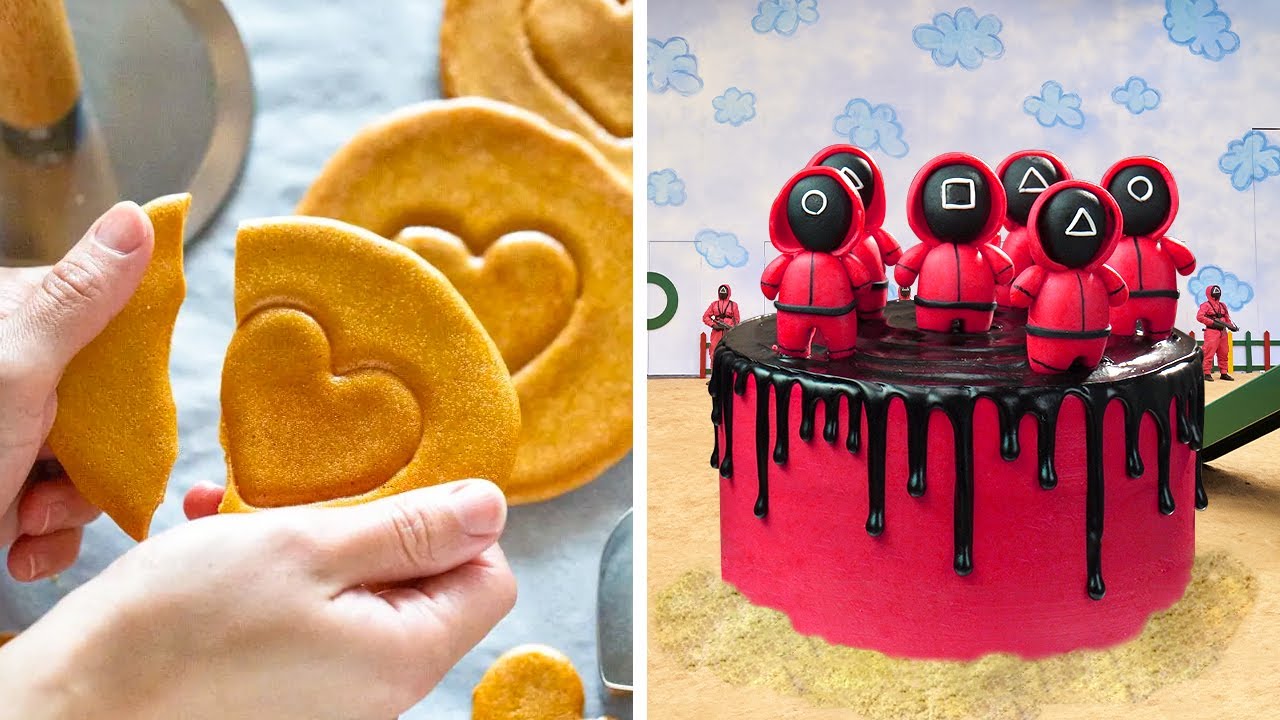 Making NETFLIX SQUID GAME Cake & Cupcake Decorating 🦑오징어게임케이크 만들기