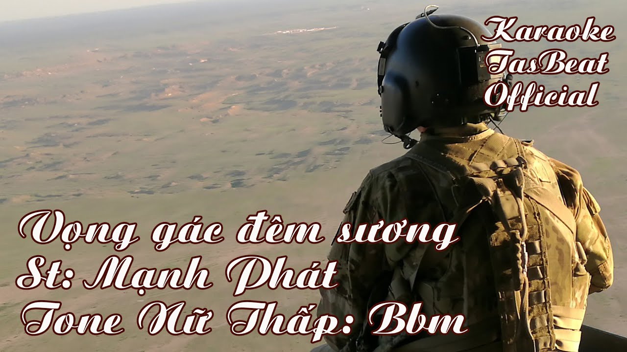 Karaoke Vọng Gác Đêm Sương - Tone Nữ Thấp | TAS BEAT