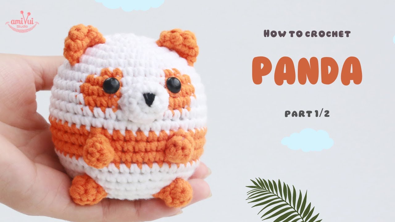 #170 | Amigurumi Panda Crochet Pattern (1/2) | How To Crochet Amigurumi Animals | @AmivuiStudio