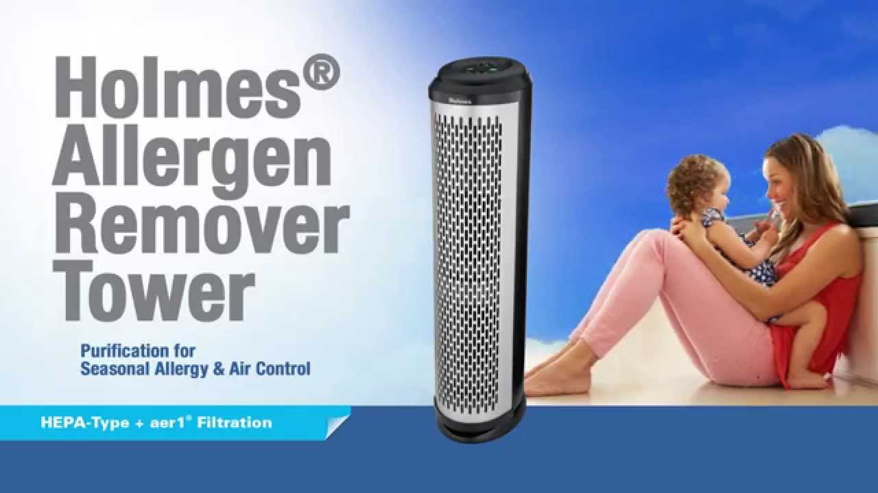 HAP1702 TU Holmes&reg; Allergen Remover Air Purifier Tower - Smoke Chamber Video