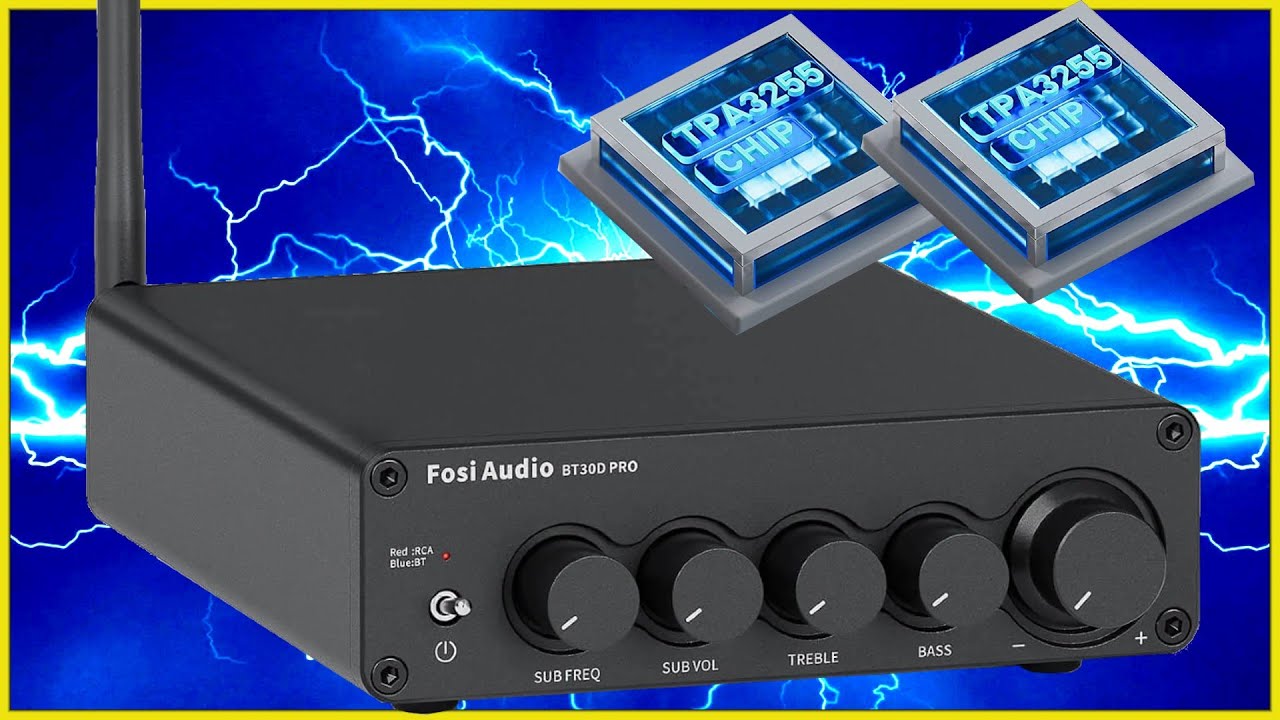 Fosi Audio BT30D Pro обзор, тест звука с полочной акустикой и сабвуфером