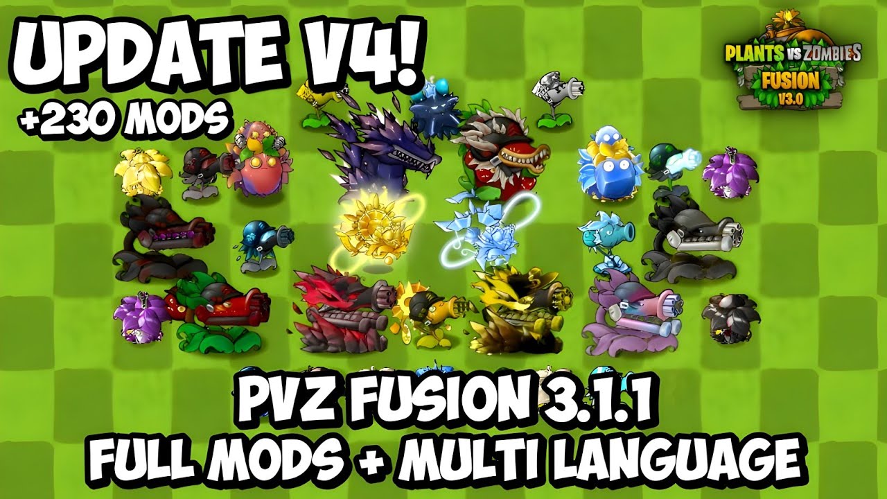 PVZ FUSION 3.1.1 UPDATE MULTI LANGUAGE + FULL MOD ADD-ON - Plants Vs Zombies Fusion