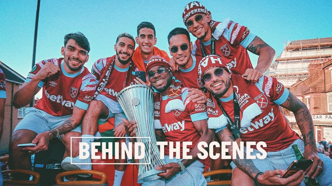 Bringing The Trophy Home | UEFA Europa Conference League Bus Parade | Behind The Scenes