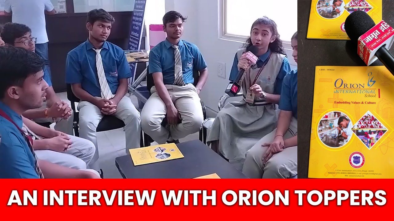 Orion international school's ,Cbse toppers interview