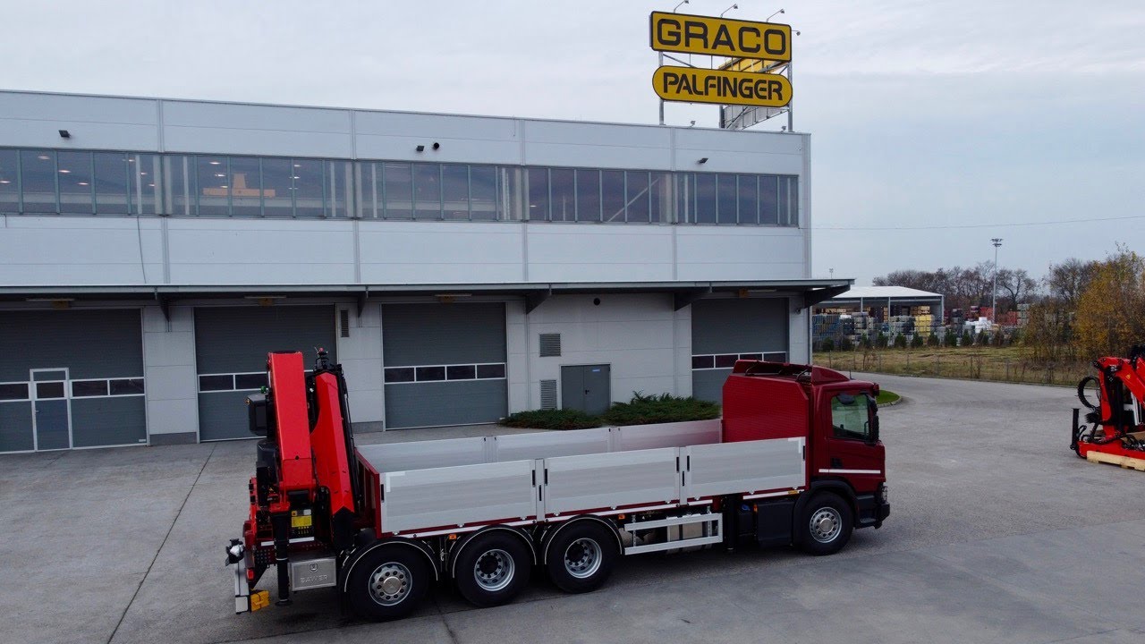 HDS PALFINGER PK 42002-SH x SCANIA P 450 B8x4*4NB x ZABUDOWA GRACO