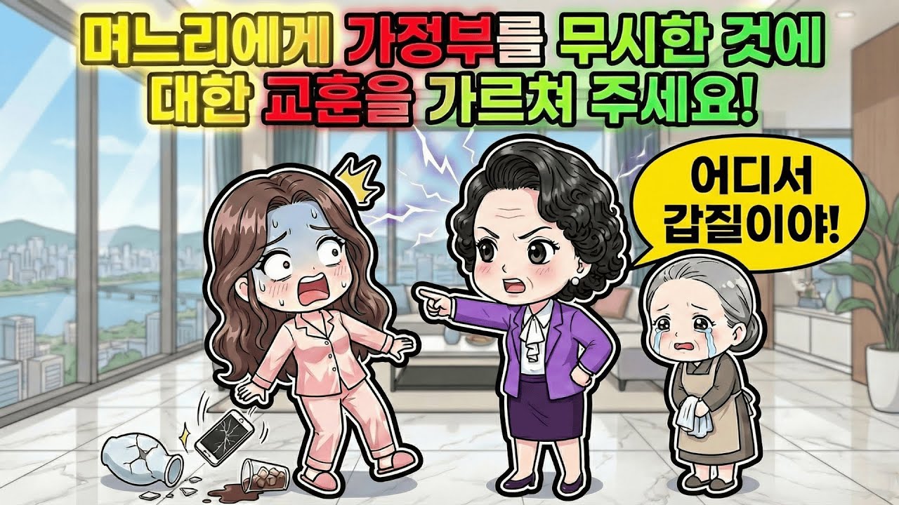 남편 재력 믿고 가정부에게 갑질한 며느리, 빈털터리로 쫓겨나 