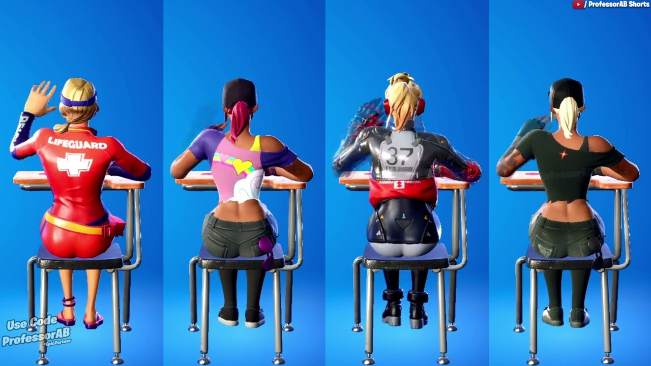 Fortnite Pick Me! Emote With Sun Strider Versa Beach Bombers Skins Thicc 🍑😘😜😍😱🔥 | Who Won ?