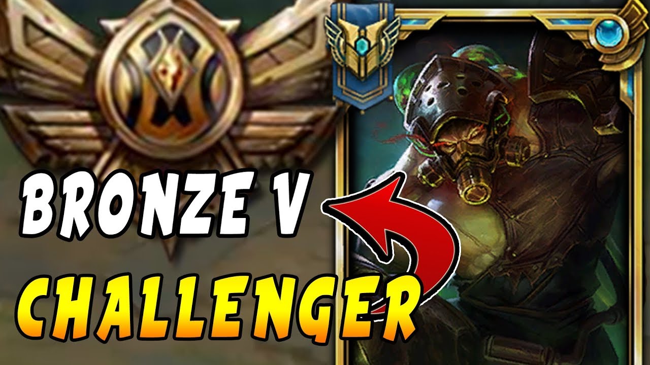 CHALLENGER Tryndamere Main Goes Into BRONZE 5! Smurfing in Bronze V - League of Legends