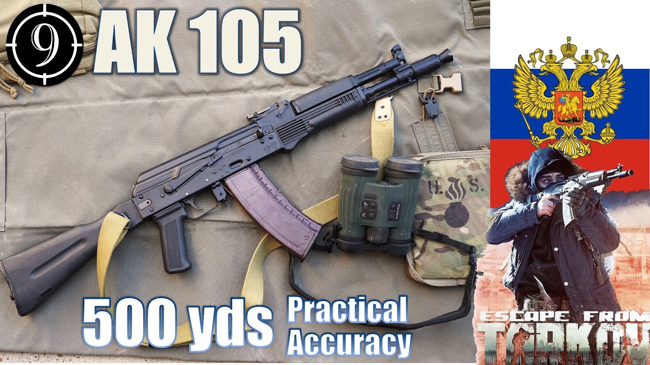 Tarkov Classic 🇷🇺 AK105 [ Iron Sights ] to 500yds: Practical Accuracy - EFT