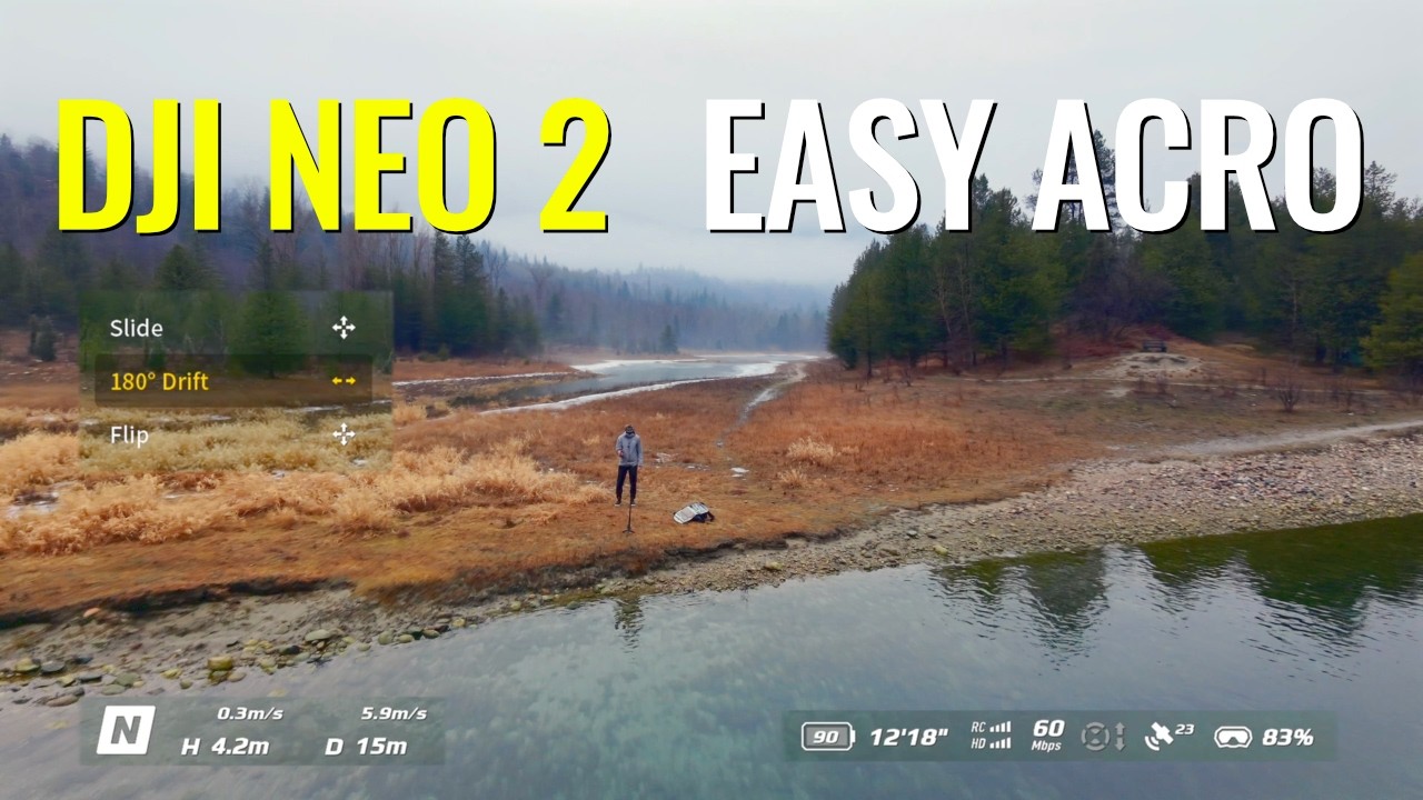 DJI Neo 2 | Немного развлекаемся, выполняя простые акробатические трюки (с первой попытки!)