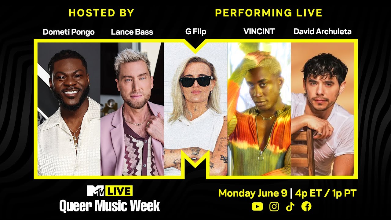 MTV Live: Queer Music Week 🌈 A Pride Kickoff with G Flip, VINCINT & David Archuleta