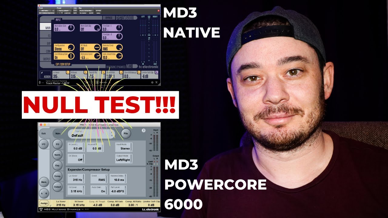 TC Electronic: MD3 Native vs MD3 Powercore 6000 - Null Test | AdrianMilea.com