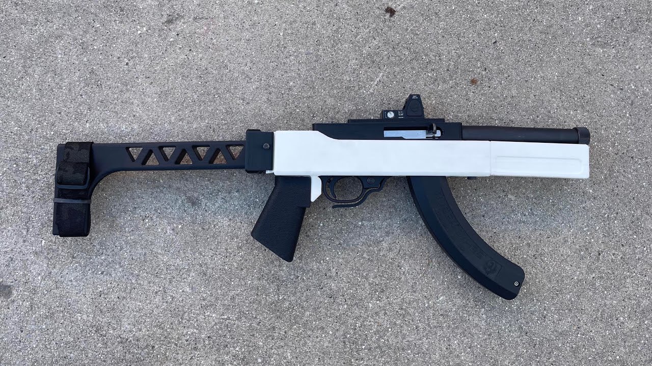 3D Printed 10/22 Charger Update - Chassis and Folding Arm Brace
