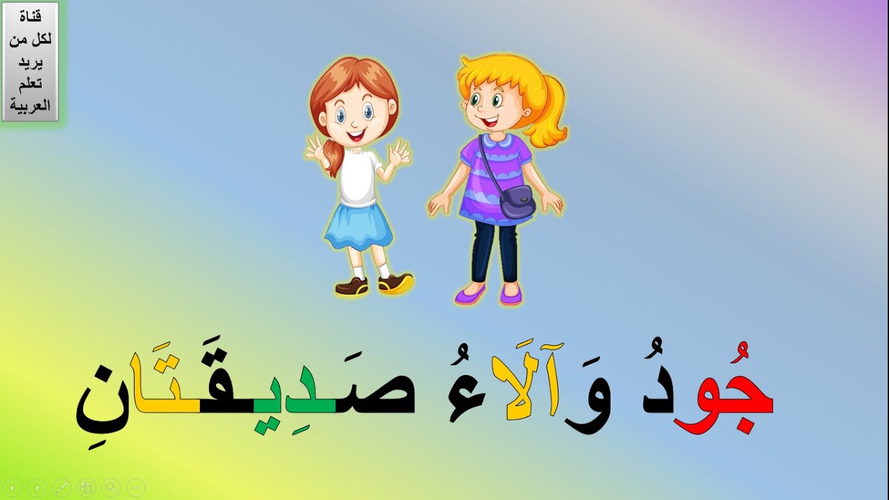 شرح حروف المد للأطفال | المد بالألف والواو والياء | جمل فيها مد بالواو ومد بالياء ومد بالألف