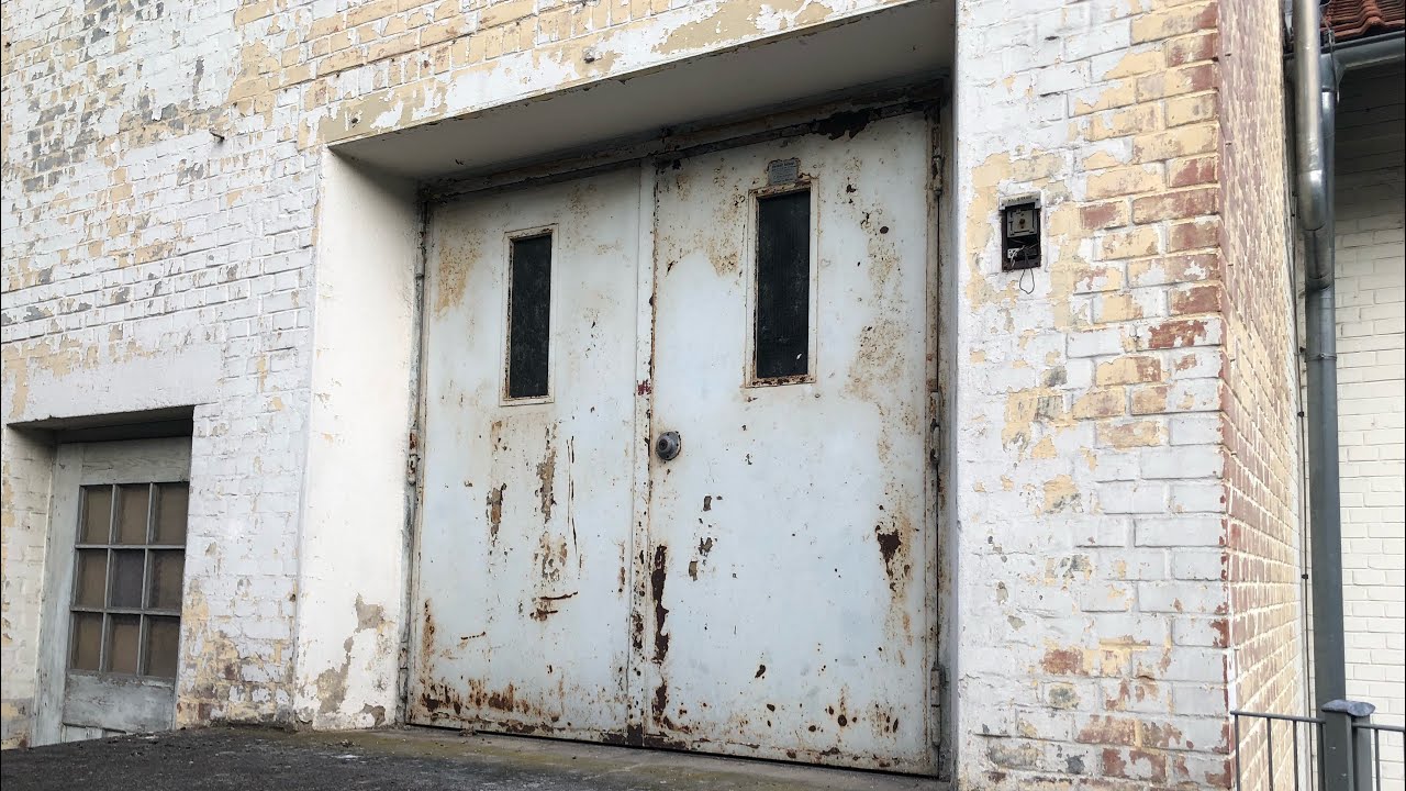 Old 1930's abandoned Haushahn Elevator at Bietigheim-Bissingen, Germany