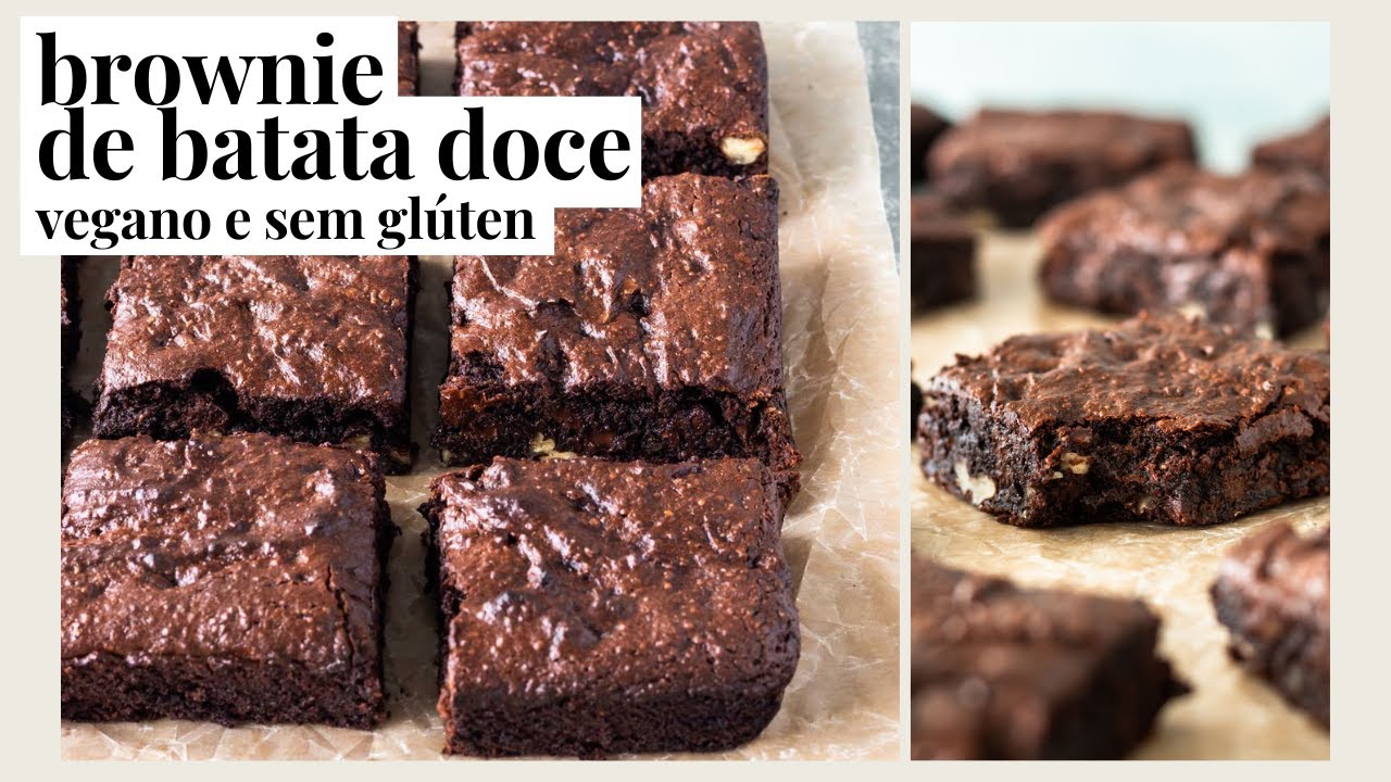 BROWNIE DE BATATA DOCE - VEGANO, SEM GLÚTEN, SEM FARINHA | PLANTTE