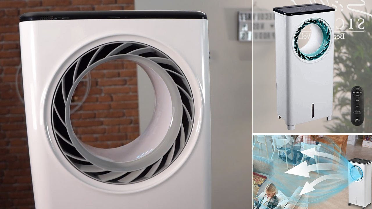 Rafraîchisseur d'air sur pied sans rotor VT-370 Sichler [PEARLTV.FR]