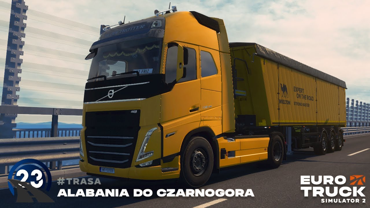 Euro Truck Simulator 2 #23 🚛 Volvo FH5 i 23 tony złomu! Przejazd przez Albanię do Czarnogóry! 🌍