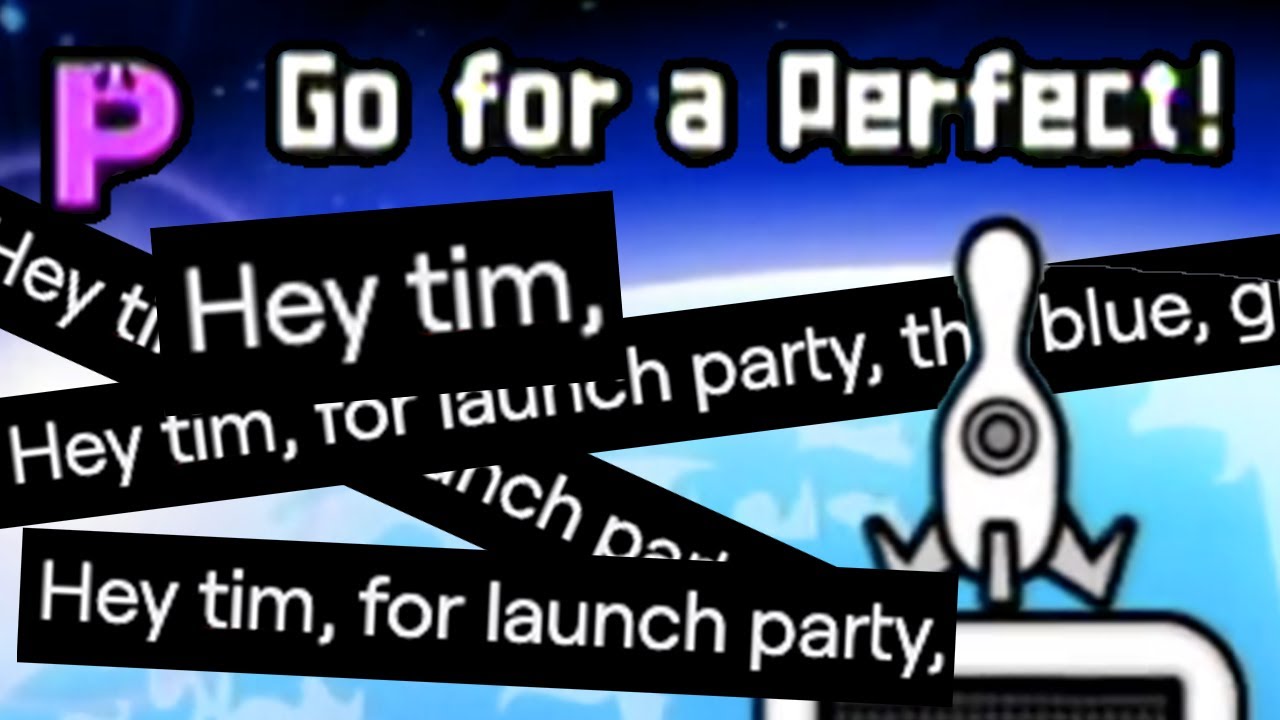 hey tim, for launch party