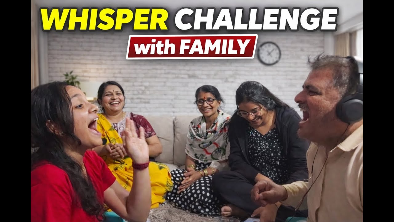 Whisper Challenge with My Family 😂 | So Many Funny Moments♥️🥰