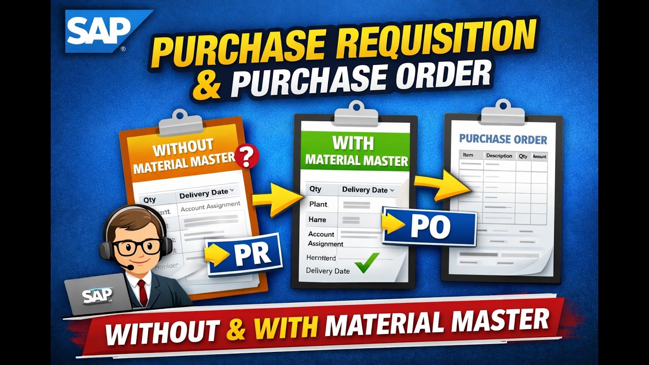 SAP MM Purchase requisition | PO with reference to PR |