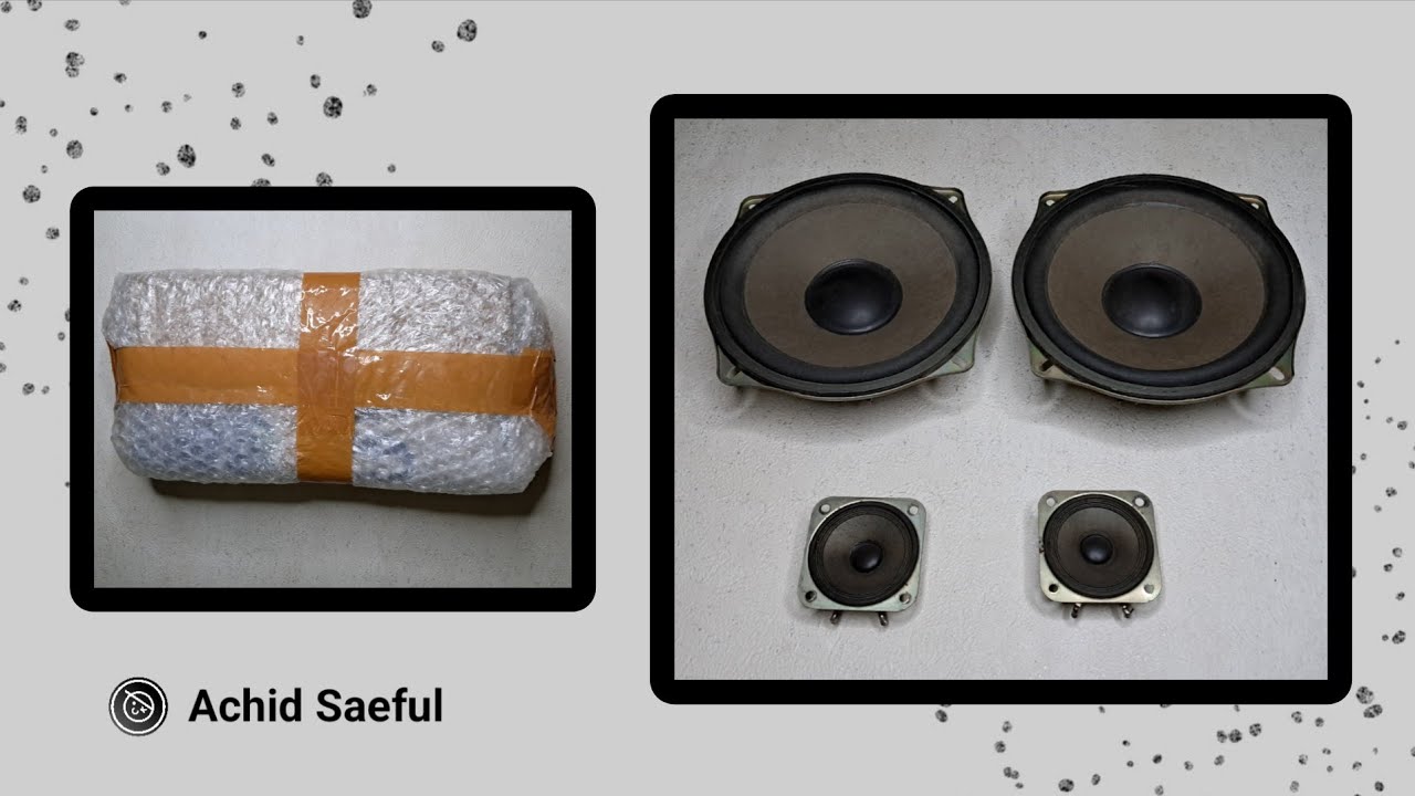 Unboxing 1 Set Speaker Sony Woofer 6 Inch & Twitter 2 Inch Original Copotan Second | No Talking