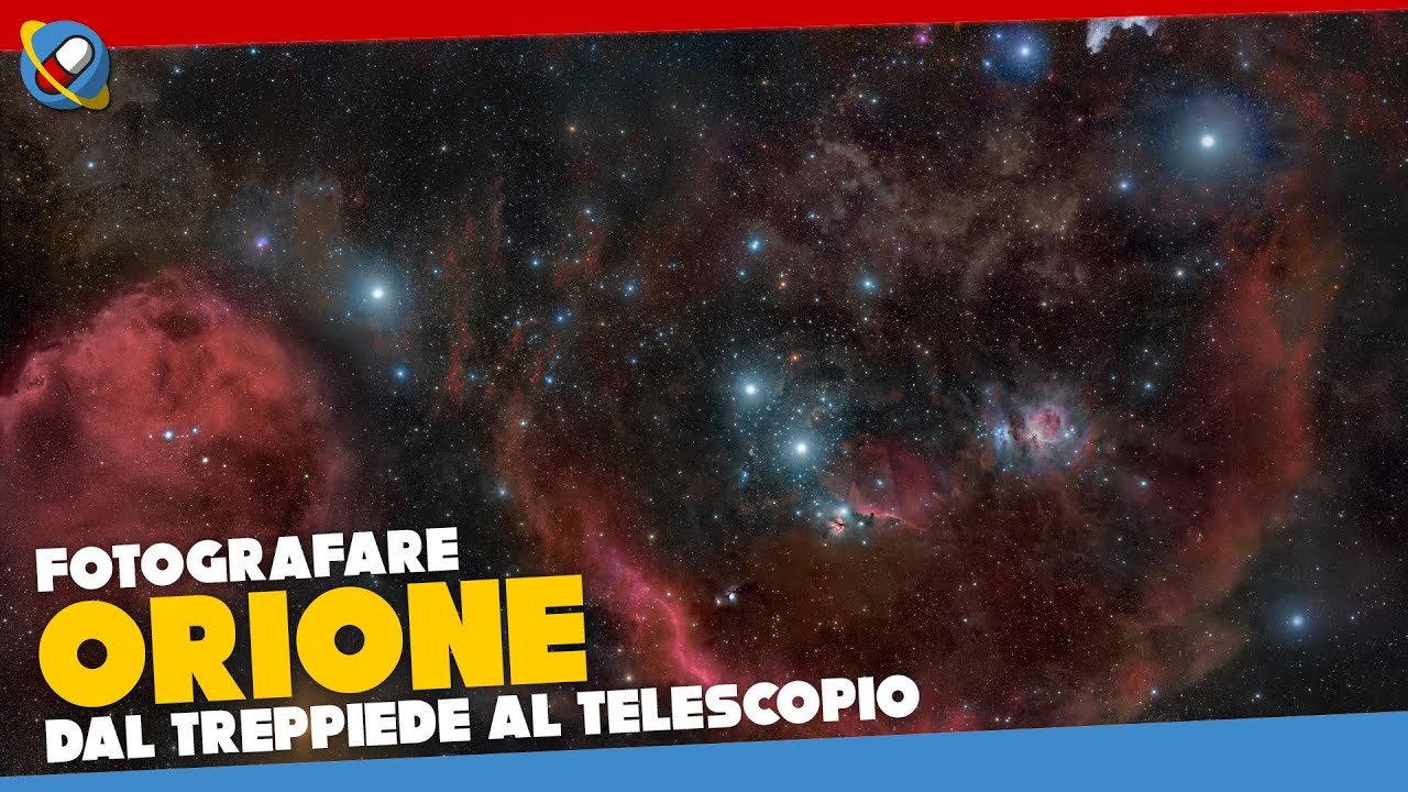 Come fotografare le NEBULOSE di ORIONE con TREPPIEDE FOTOGRAFICO o un TELESCOPIO professionale!