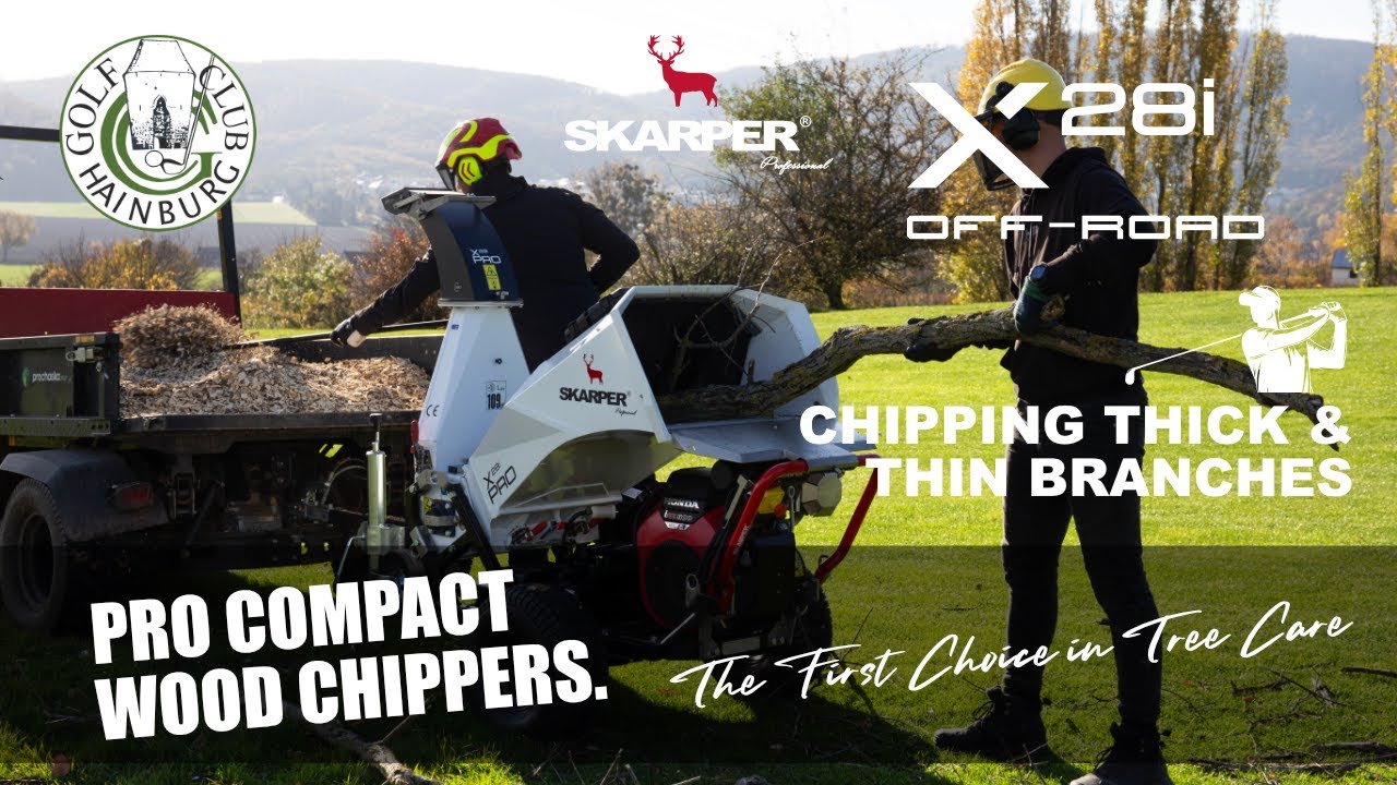 Dicke 😲💪 und dünne Äste. X28i. SKARPER® Professional #diebestenhäcksler #bestwoodchipper