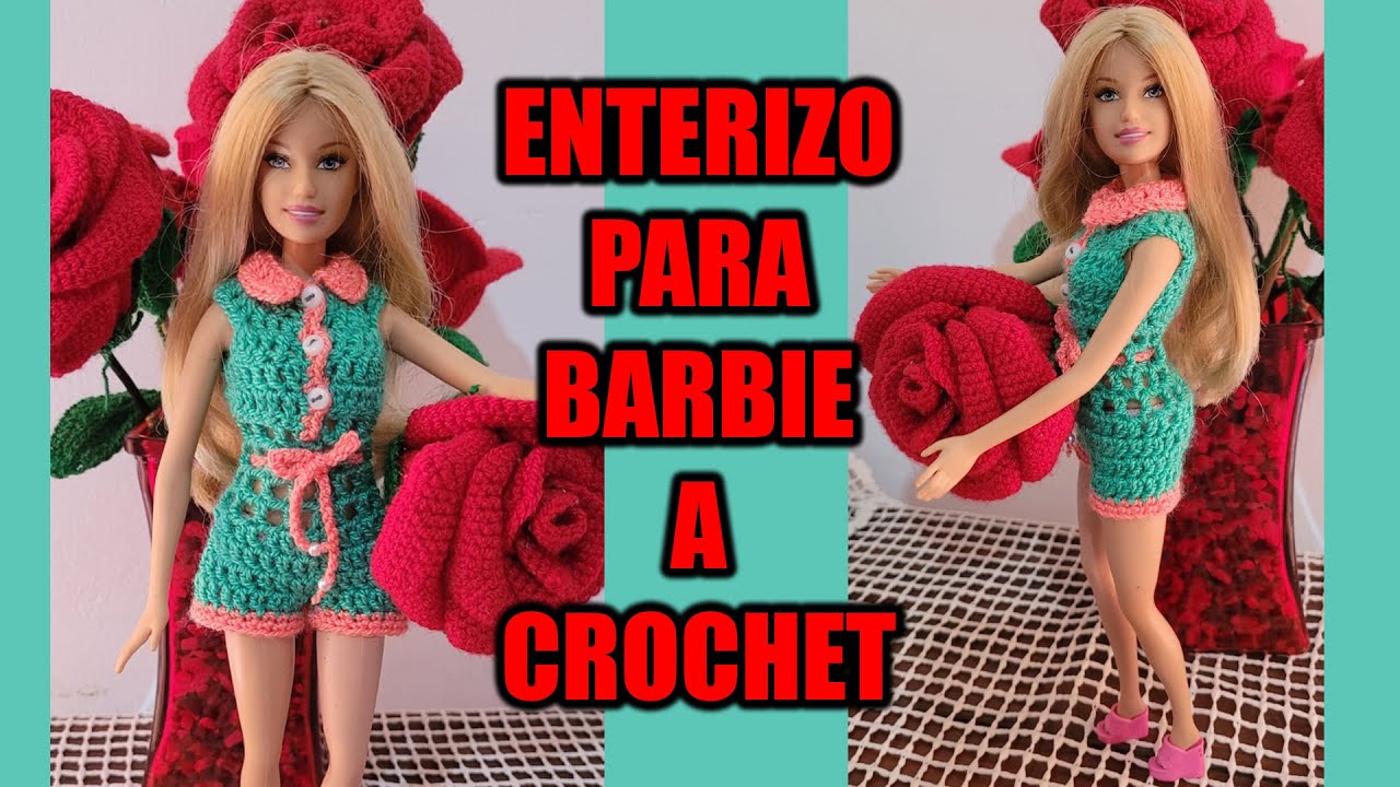 ENTERIZO TEJIDO A CROCHET PARA BARBIE || PASO A PASO