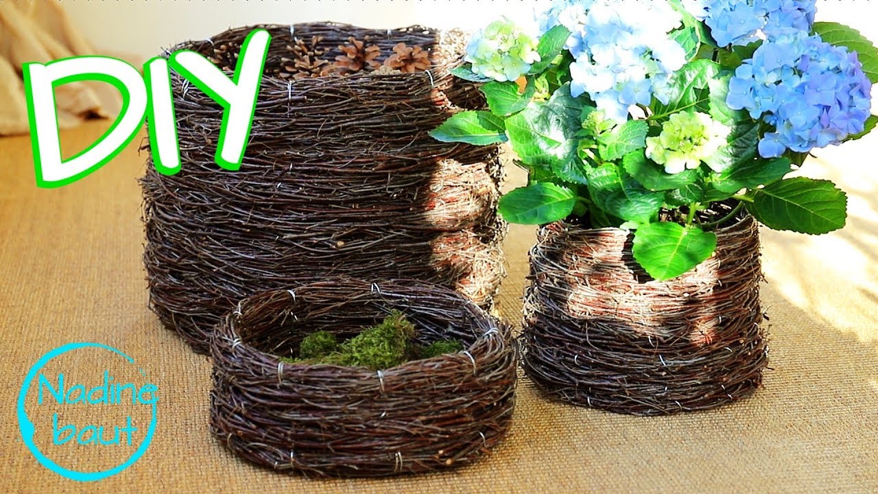 Как сделать корзину - плетение корзины - плетение корзины из натуральных материалов