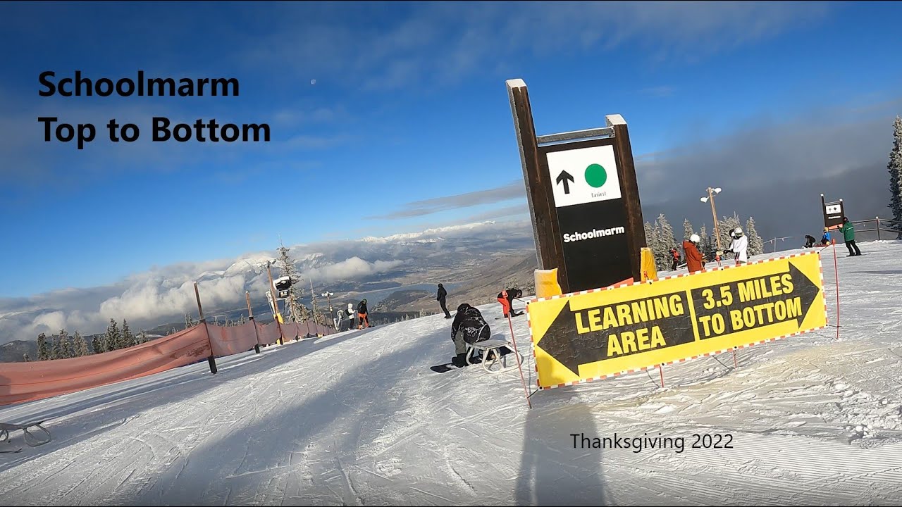 Schoolmarm Top to Bottom Run, Keystone Resort, Thanksgiving Day 2022