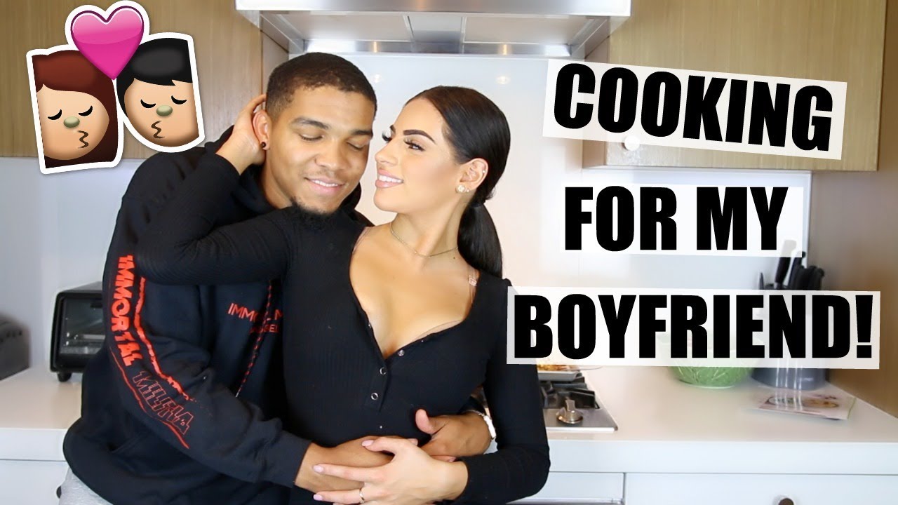 COOKING FOR MY BOYFRIEND! I TRIED SOMETHING NEW...