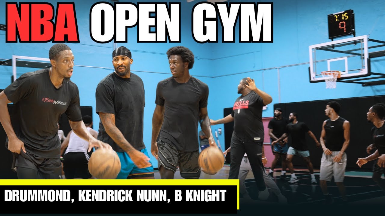 NBA Open Run With Andre Drummond, Kendrick Nunn, Brandon Knight, Shon Abaev In Miami