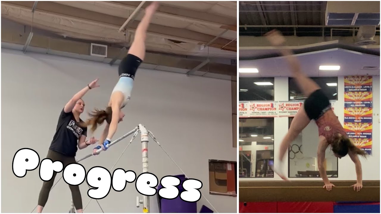 training progress | gymnastics practice compilation