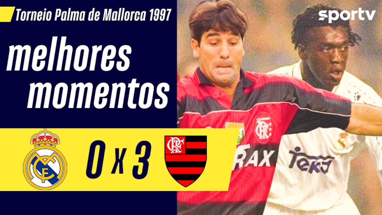 REAL MADRID X FLAMENGO – MELHORES MOMENTOS | TORNEIO PALMA DE MALLORCA 97 | JOGOS HISTÓRICOS| sportv