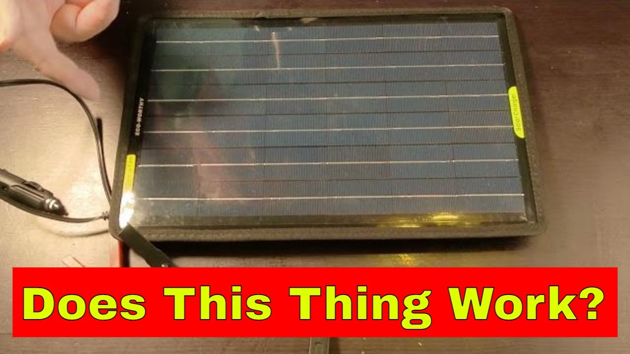 🔌Save your Car Battery from going Flat - Eco-Worthy 10w 12v Trickle Solar Charger