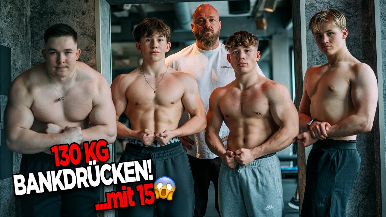 Das Duell der 15 jährigen! 130KG Bankdrücken!