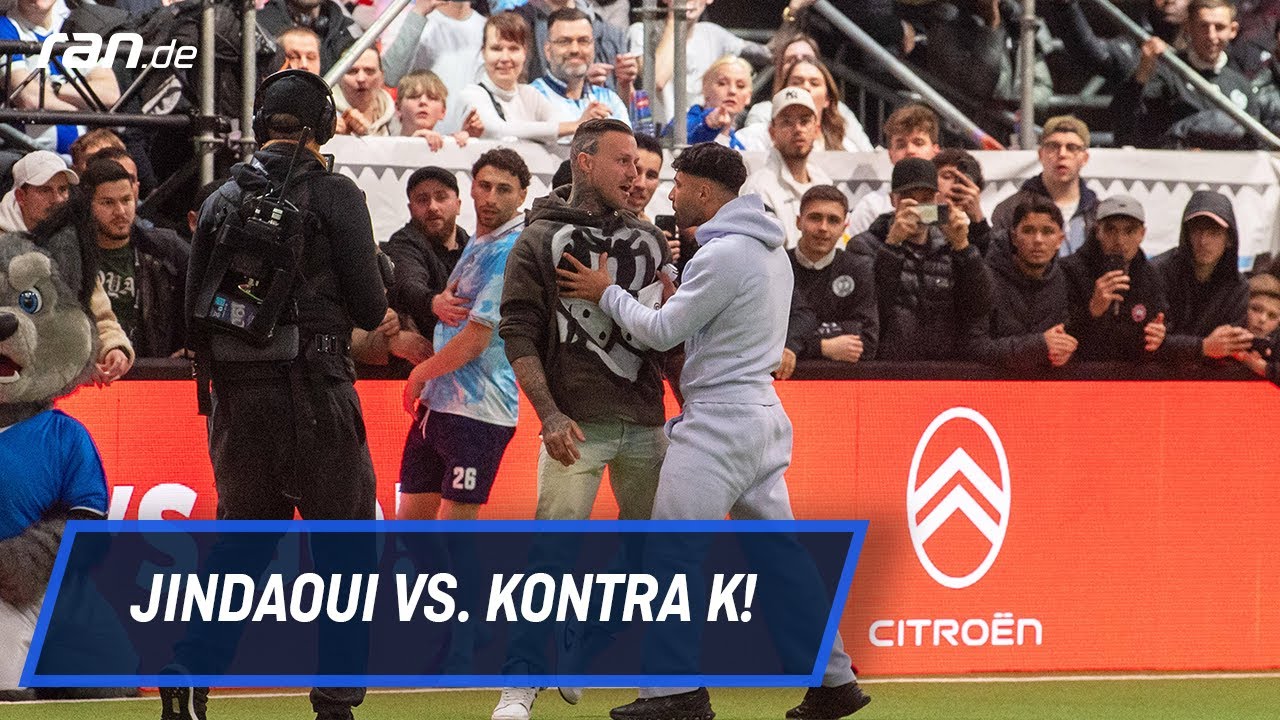 Baller League: Heftiger Beef! Nader Jindaoui und Kontra K verursachen Rudelbildung