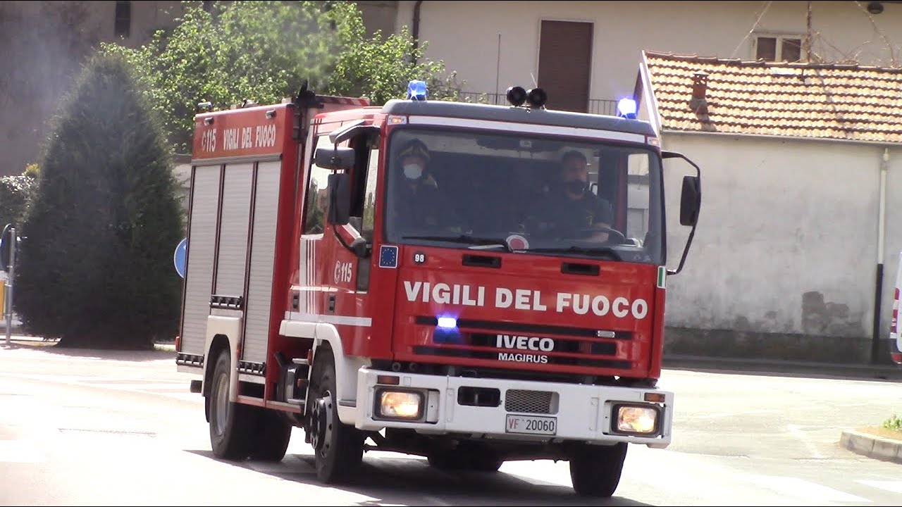 GRAVE INCIDENTE ARRIVO CARRO FIAMMA VVF INVERUNO+APS VVF LEGNANO+AUTOMEDICA+AZZ. BUSCATE IN SIRENA