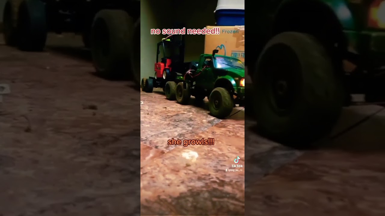Wpl C24km 6x6 with trailer! with gasoline res v3 with a good speaker